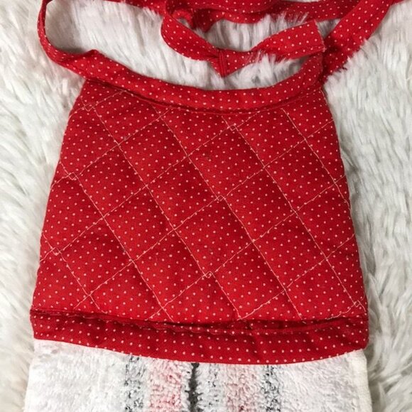 Vintage Coca-Cola Lady in Hat Potholder Towel with Tie - Picture 6 of 9